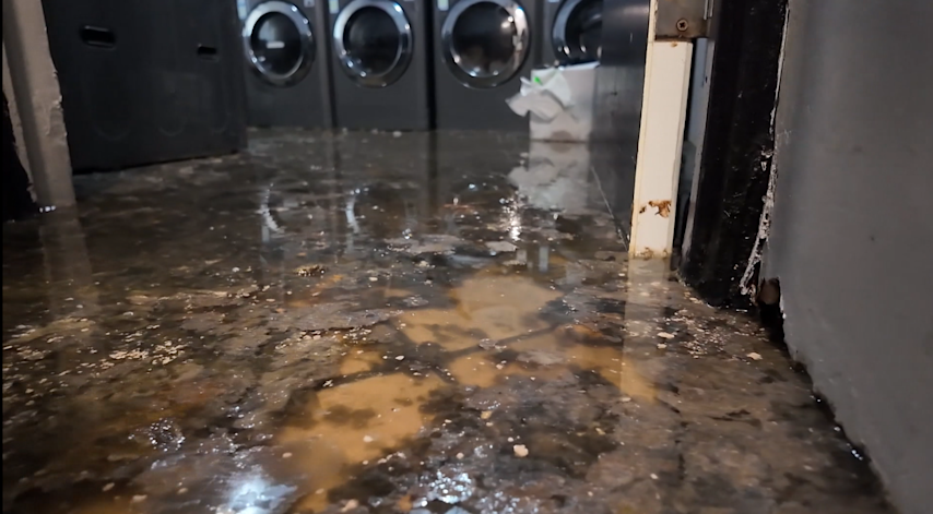 Video thumbnail for Newark residents demand action over repeated sewage backups