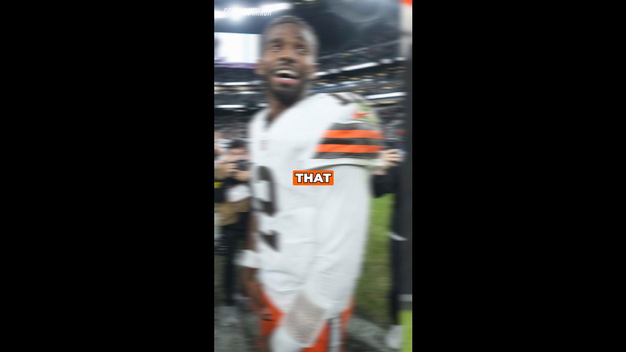 Video thumbnail for Kevin Stefanski Praises Shedeur Sanders for Poise in First NFL Win
