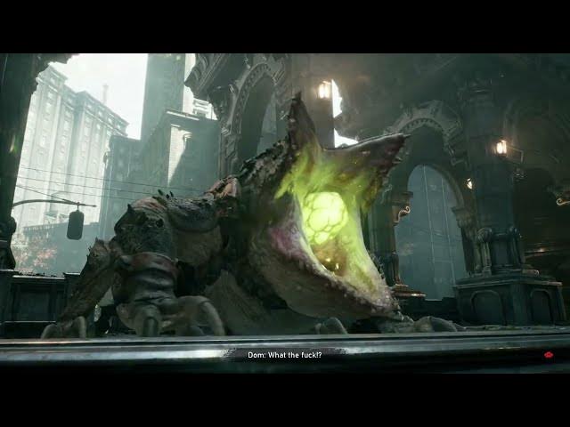 Video thumbnail for Gears of War: E-Day - Act 2 Chapter 2: Inspect The Bodies: Bile Frog Introduction Cutscene