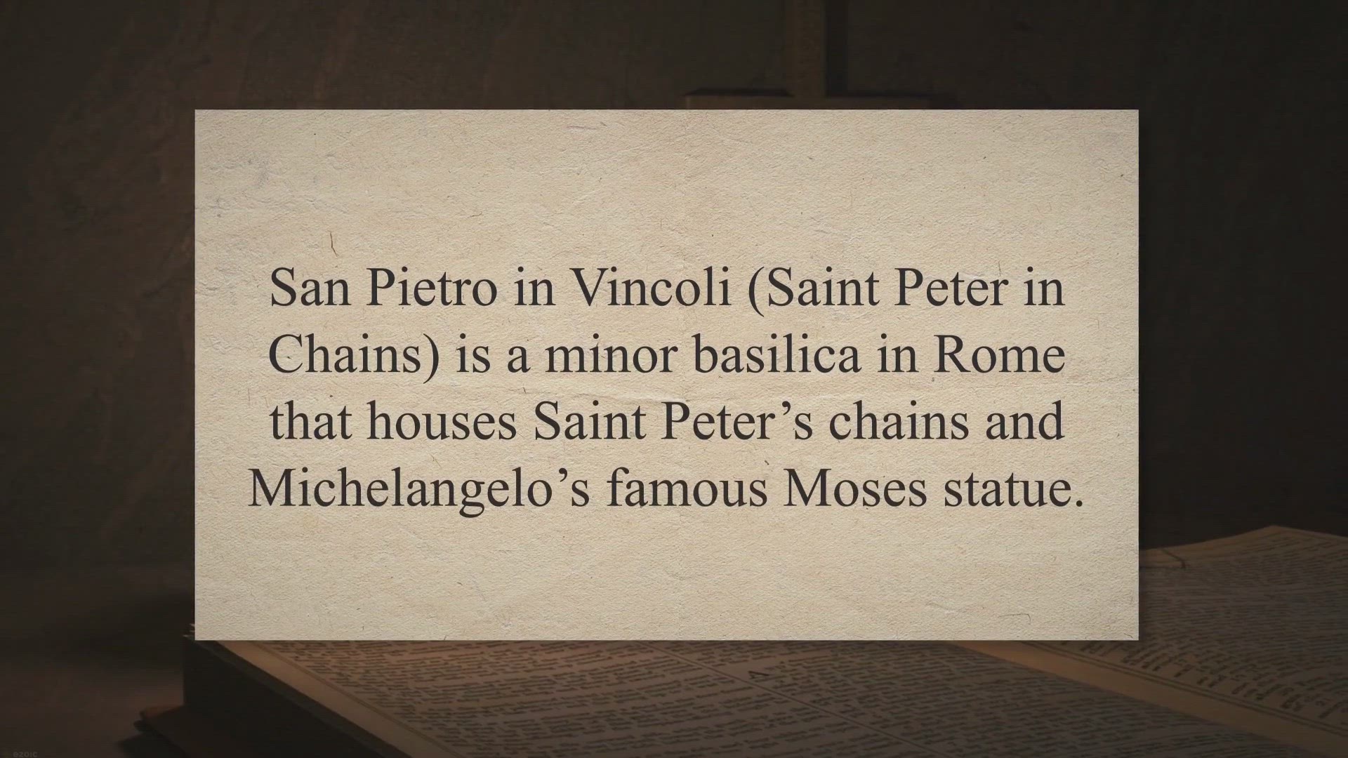 Video thumbnail for Rome: The Basilica of Saint Peter in Chains