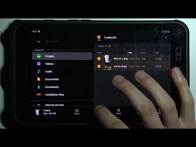 Video thumbnail for How to Transfer Files from SD Card to Internal Storage in SAMSUNG Galaxy Tab Active2 - Move Files