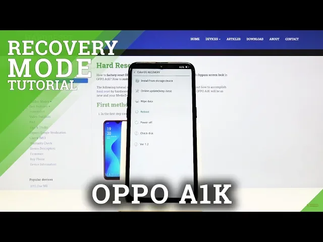 Video thumbnail for OPPO A1K Recovery Mode Tutorial