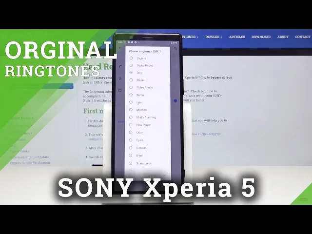 Video thumbnail for SONY Xperia 5 Ringtone List