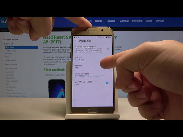 Video thumbnail for How to Set Up Date in Samsung Galaxy A5 2017 – Change Time Zone