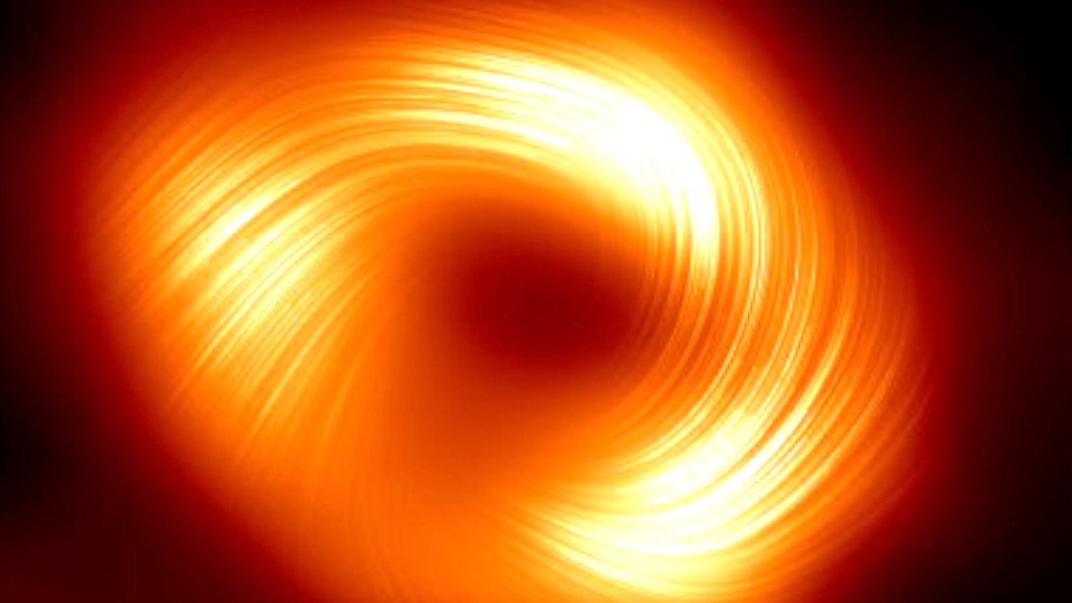 Video thumbnail for A closer look at the Milky Way's supermassive black hole magnetic fields