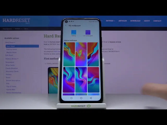 Video thumbnail for How to Change Wallpaper in Infinix Hot 9  - Customize Home&Lock Screen