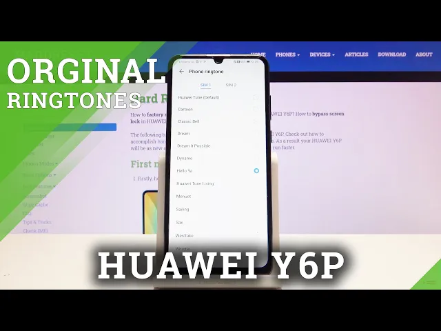 Video thumbnail for HUAWEI Y6P Discover All Available Ringtones