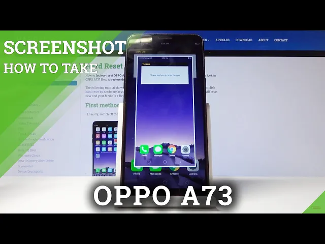 Video thumbnail for How to Take Screenshot in OPPO A73 – Capture / Save Screen