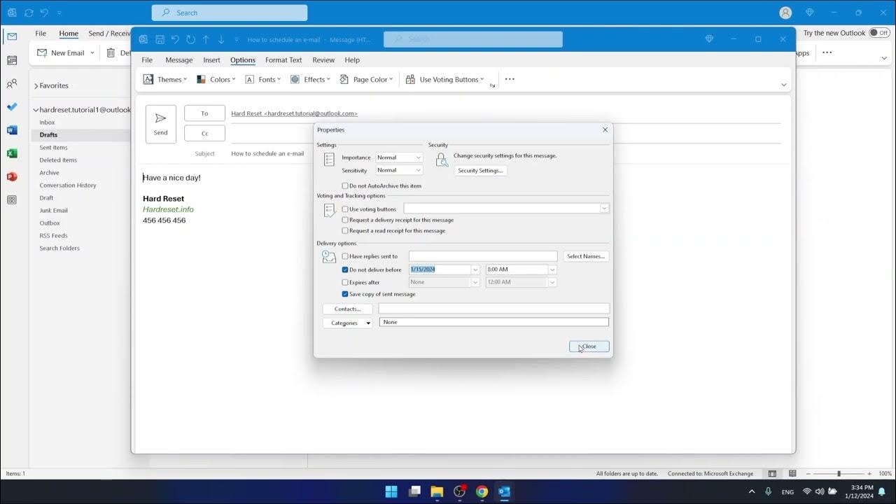 Video thumbnail for How to Schedule Emails in Outlook