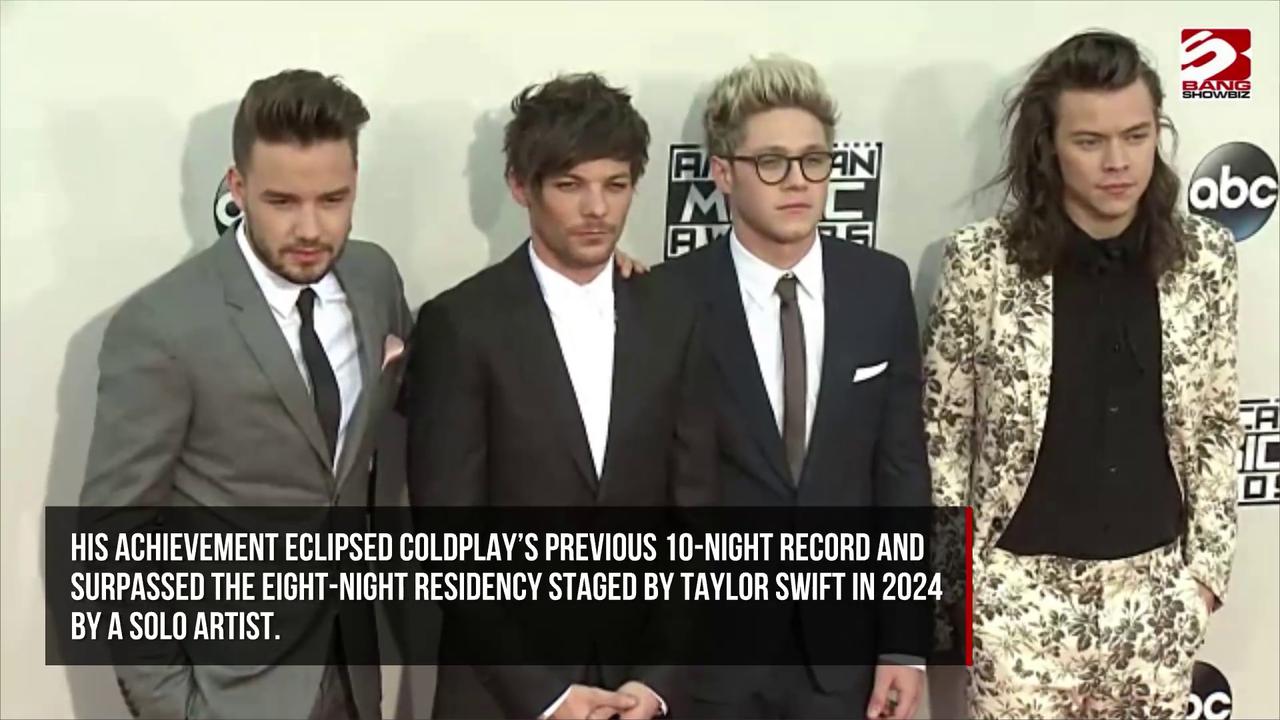 Video thumbnail for Harry Styles paid an emotional tribute to his One Direction bandmates at Wembley Stadium residency