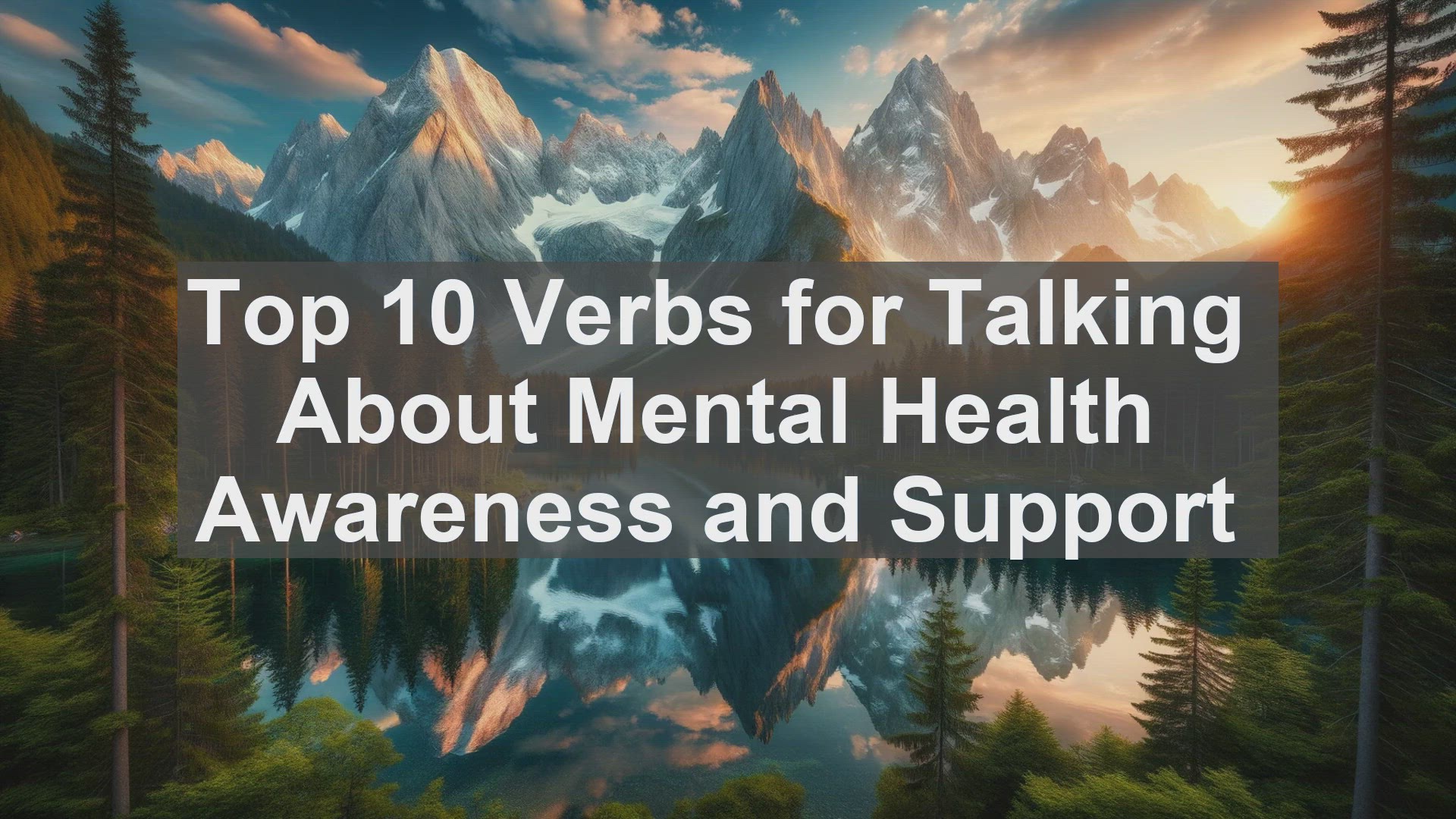 'Video thumbnail for Top 10 Verbs for Talking About Mental Health Awareness and Support'