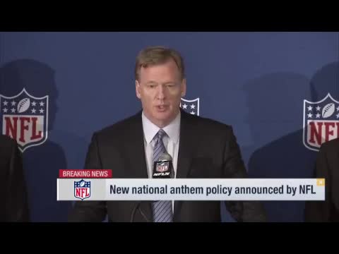 Video thumbnail for law nation sports: roger goodell announces new nfl national anthem policy