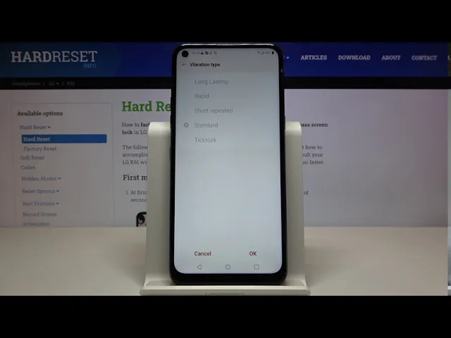 Video thumbnail for How to Change Vibration Pattern on LG K61 – Manage Vibration Settings
