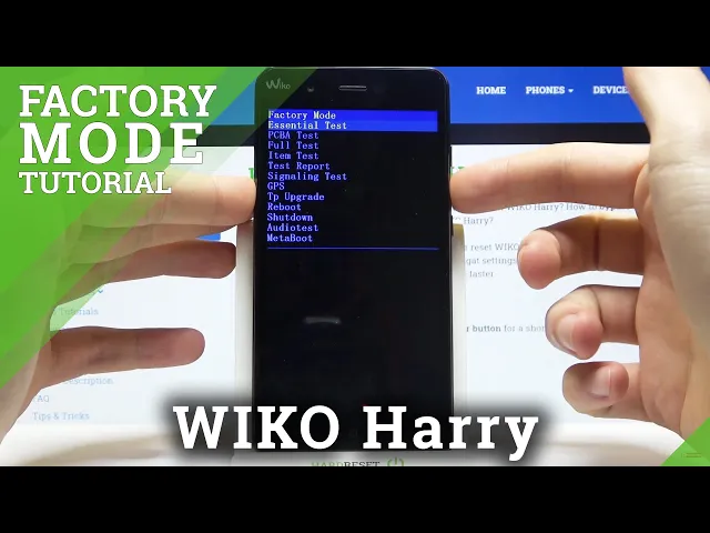 Video thumbnail for Activate Factory Mode on WIKO Harry - Factory Mode