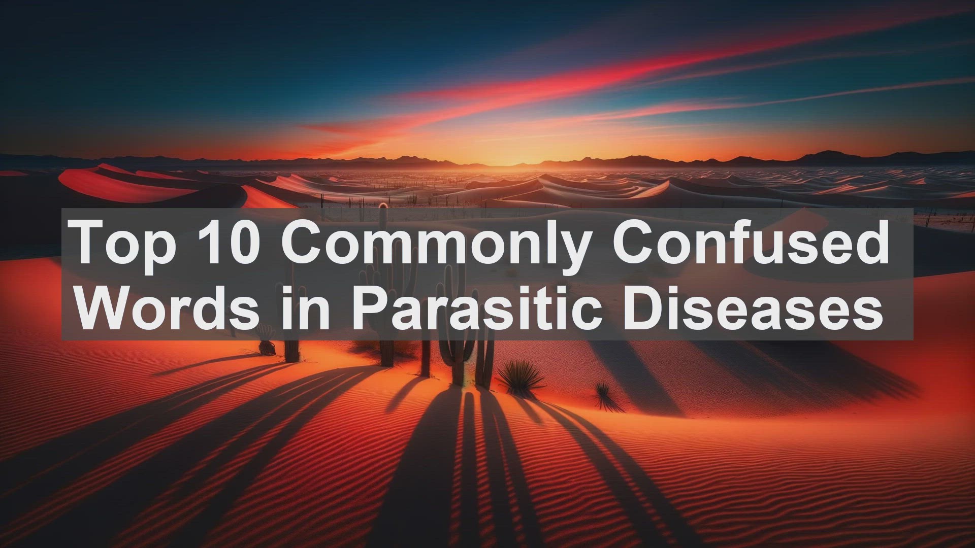 'Video thumbnail for Top 10 Commonly Confused Words in Parasitic Diseases'