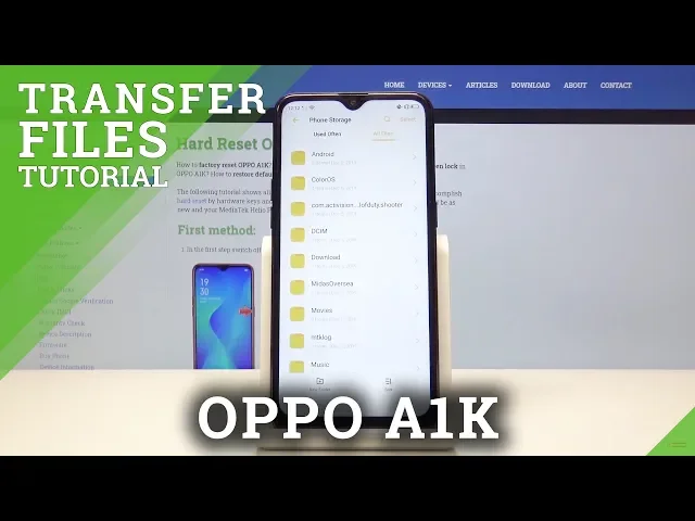 Video thumbnail for How to Transfer Files in OPPO A1K - Move Media