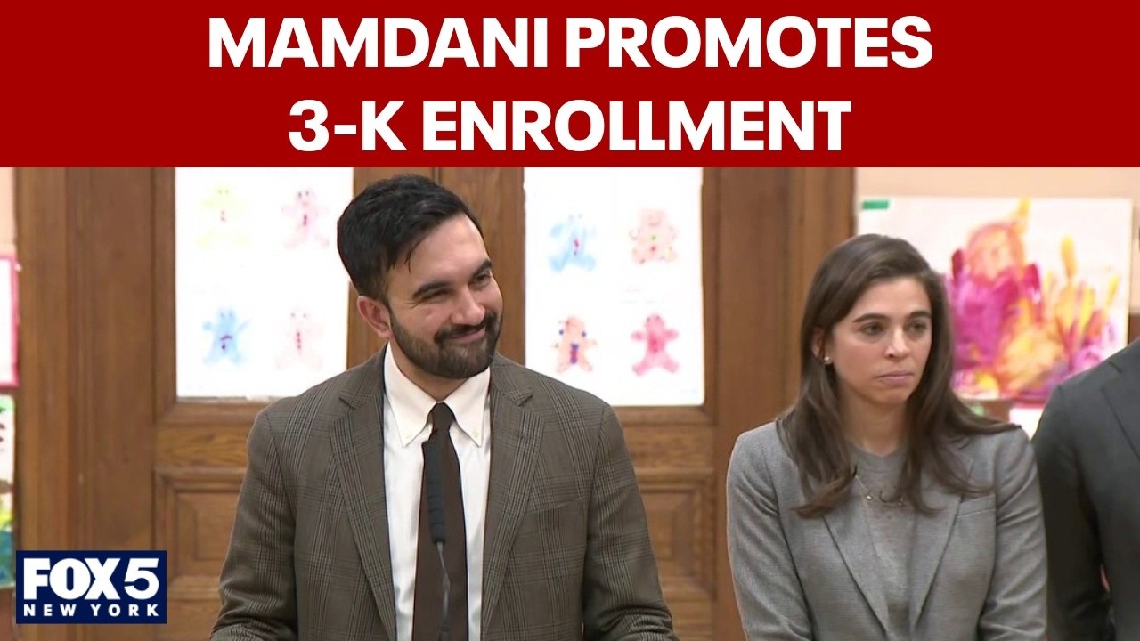 Video thumbnail for FULL: Mamdani promotes 3-K enrollment