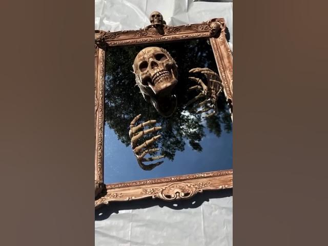 Video thumbnail for Which Haunted Skeleton Mirror is the Scariest? #halloween #diy