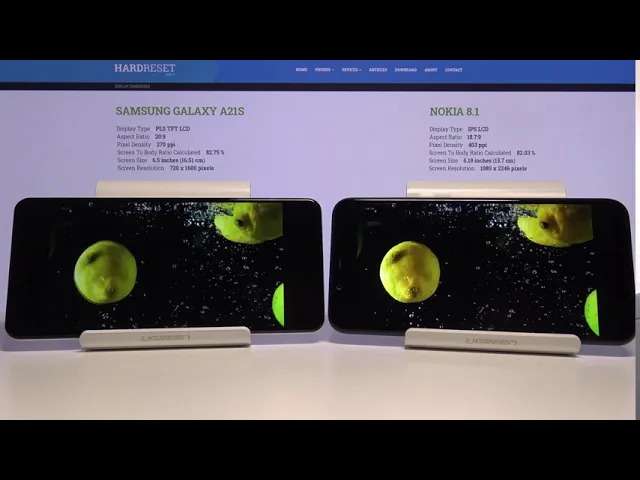 Video thumbnail for SAMSUNG Galaxy A21s vs NOKIA 8.1 - Check Quality of Screens & Compare Phones
