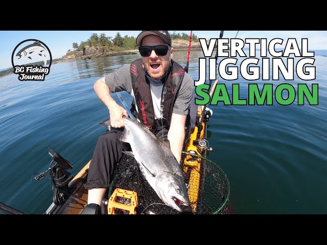 Video thumbnail for Vertical Jigging Salmon! INSANE Fishing!