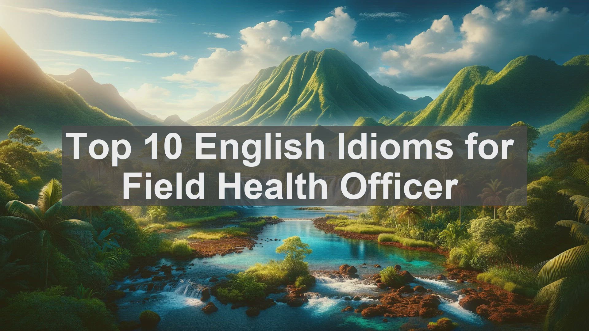 'Video thumbnail for Top 10 English Idioms for Field Health Officer'