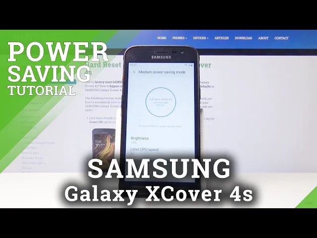 Video thumbnail for How to Enter Power Saving Mode in SAMSUNG Galaxy Xcover 4s – Save Battery