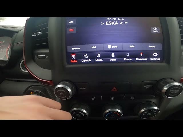 Video thumbnail for How to Turn Steering Wheel Heating On or Off in Dodge RAM REBEL 1500 II ( 2019 - now )