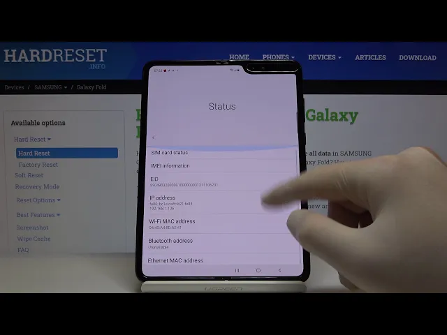 Video thumbnail for How to Check Phone Specification in SAMSUNG Galaxy Fold – Find Phone Info