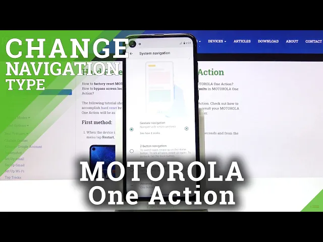 Video thumbnail for How to Switch to Gesture Navigation Bar on Motorola One Action – Navigation Options
