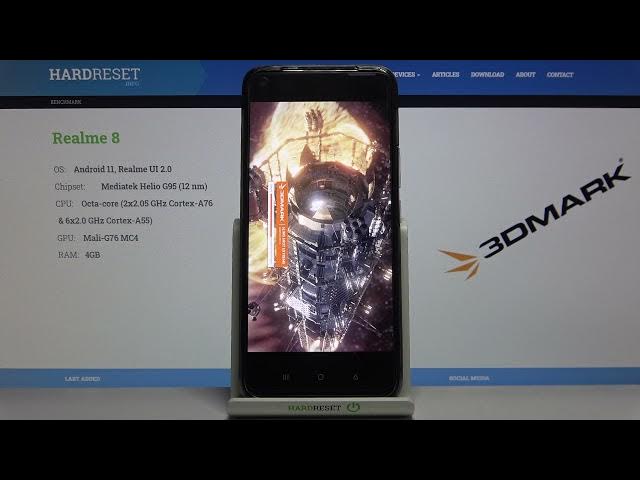 Video thumbnail for Benchmark 3DMark on Realme 8 – Sling Shot Extreme TEST & SCORE