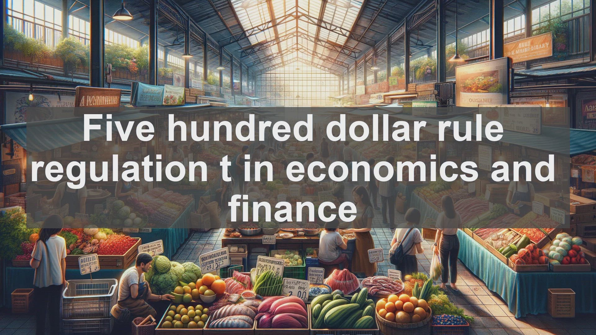 'Video thumbnail for Five hundred dollar rule regulation t in economics and finance'