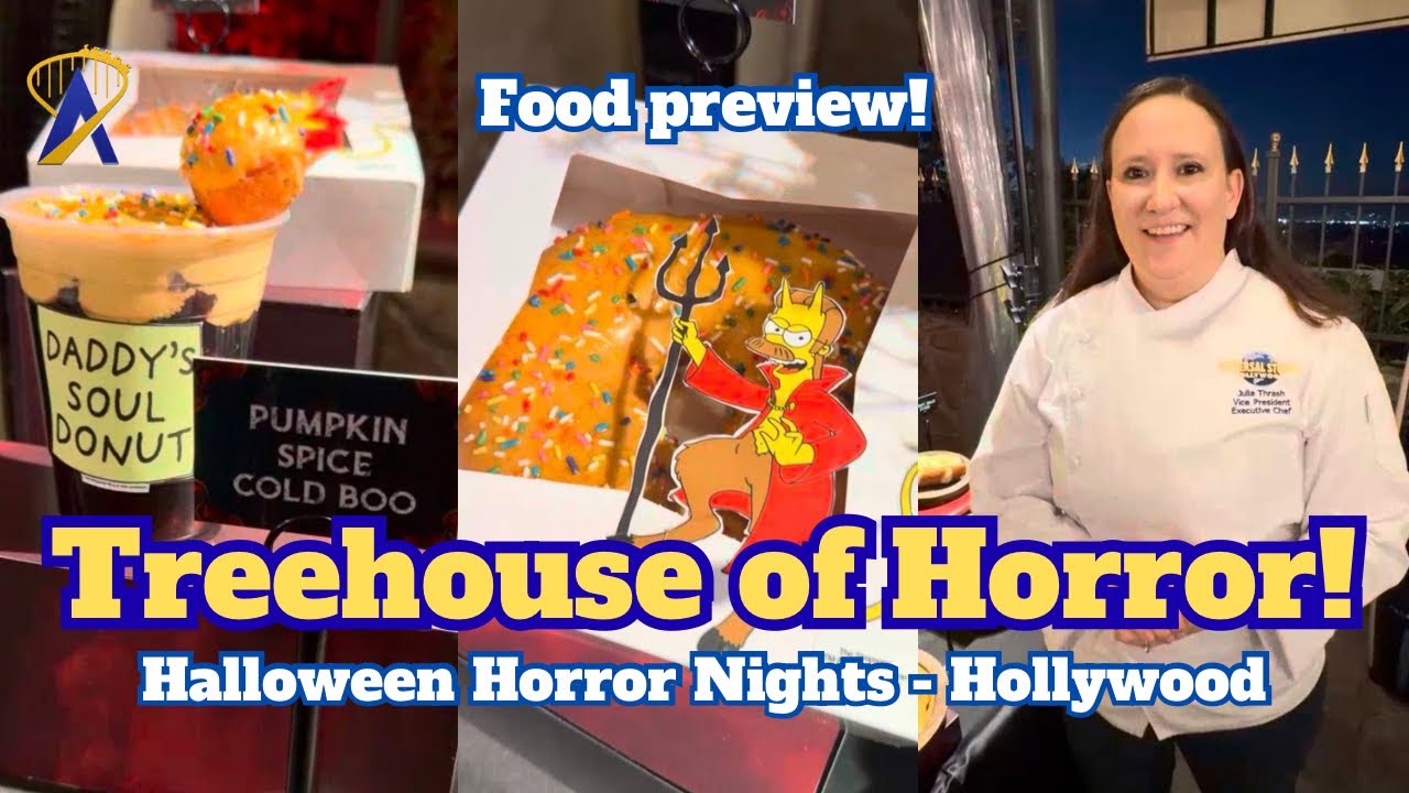Video thumbnail for Treehouse of Horror Food Preview, Halloween Horror Nights Hollywood 2026