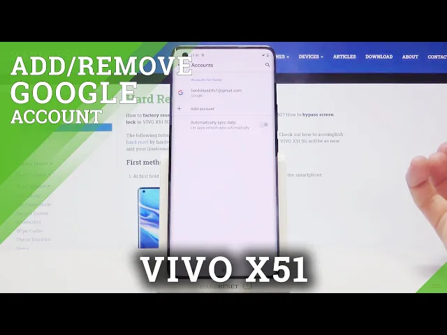 Video thumbnail for How to Add & Erase Google Account in VIVO X51 5G