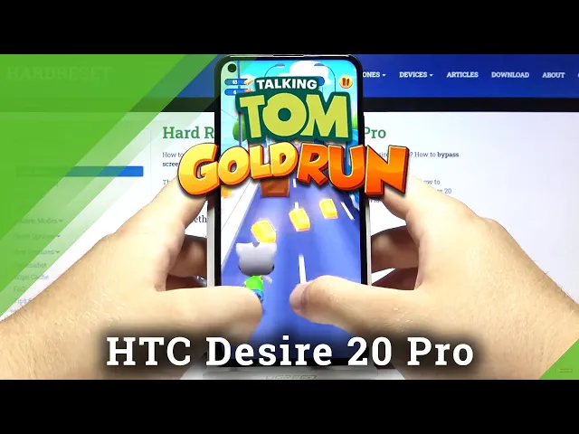 Video thumbnail for How Talking Tom Gold Run works on HTC Desire 20 Pro – High Quality Demanding Settings