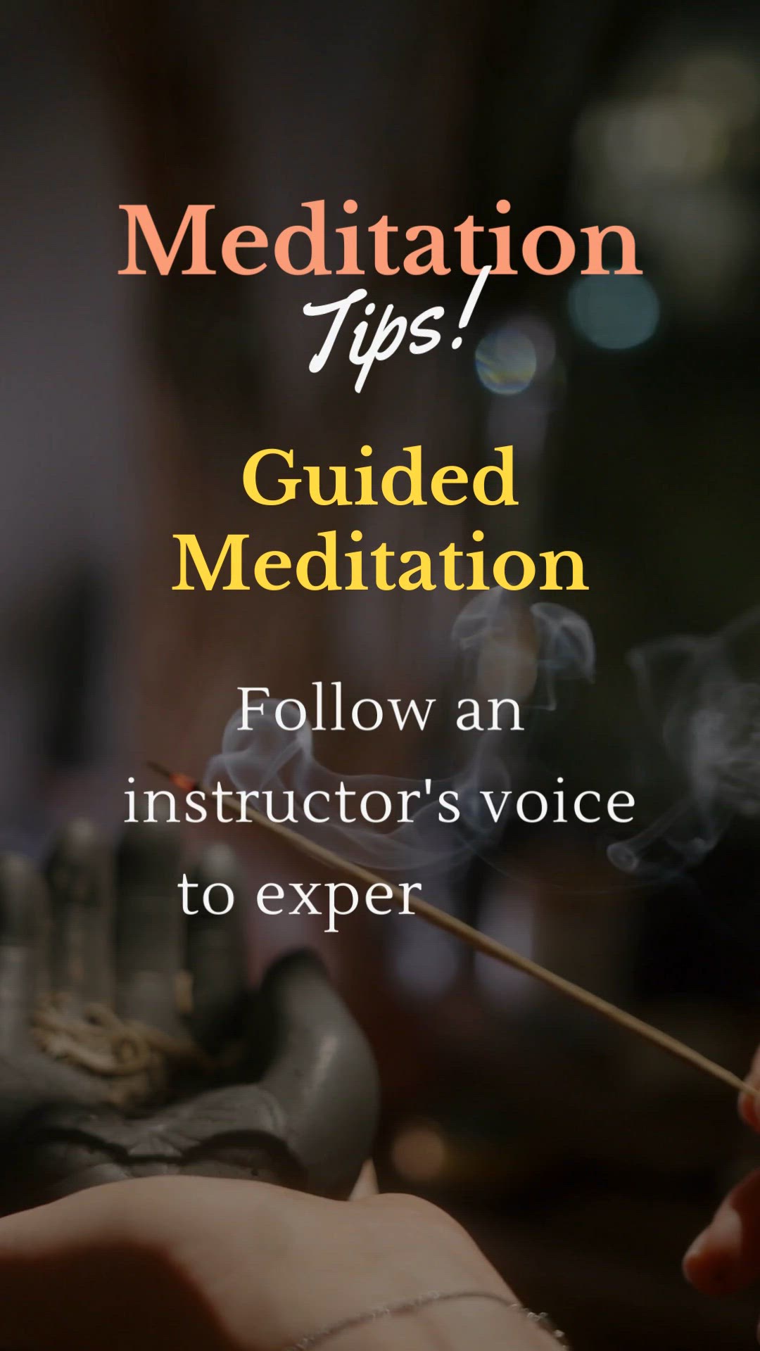 'Video thumbnail for Meditation Tips!'