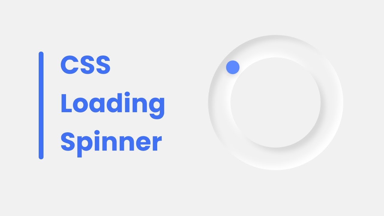 'Video thumbnail for Neumorphism Loading Spinner in HTML & CSS  CSS Animations'