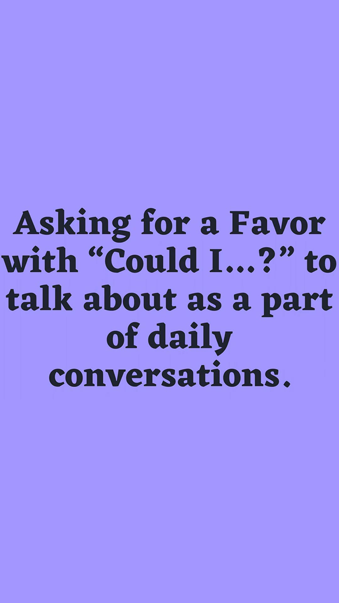 'Video thumbnail for Asking for a Favor with “Could I…”'
