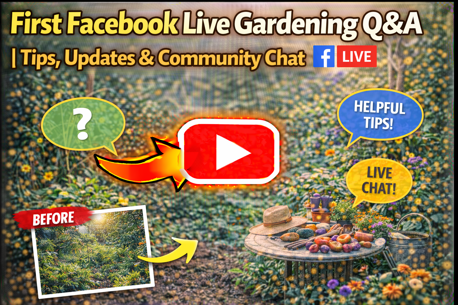 Video thumbnail for First Facebook Live Gardening Q&A | Tips, Updates & Community Chat