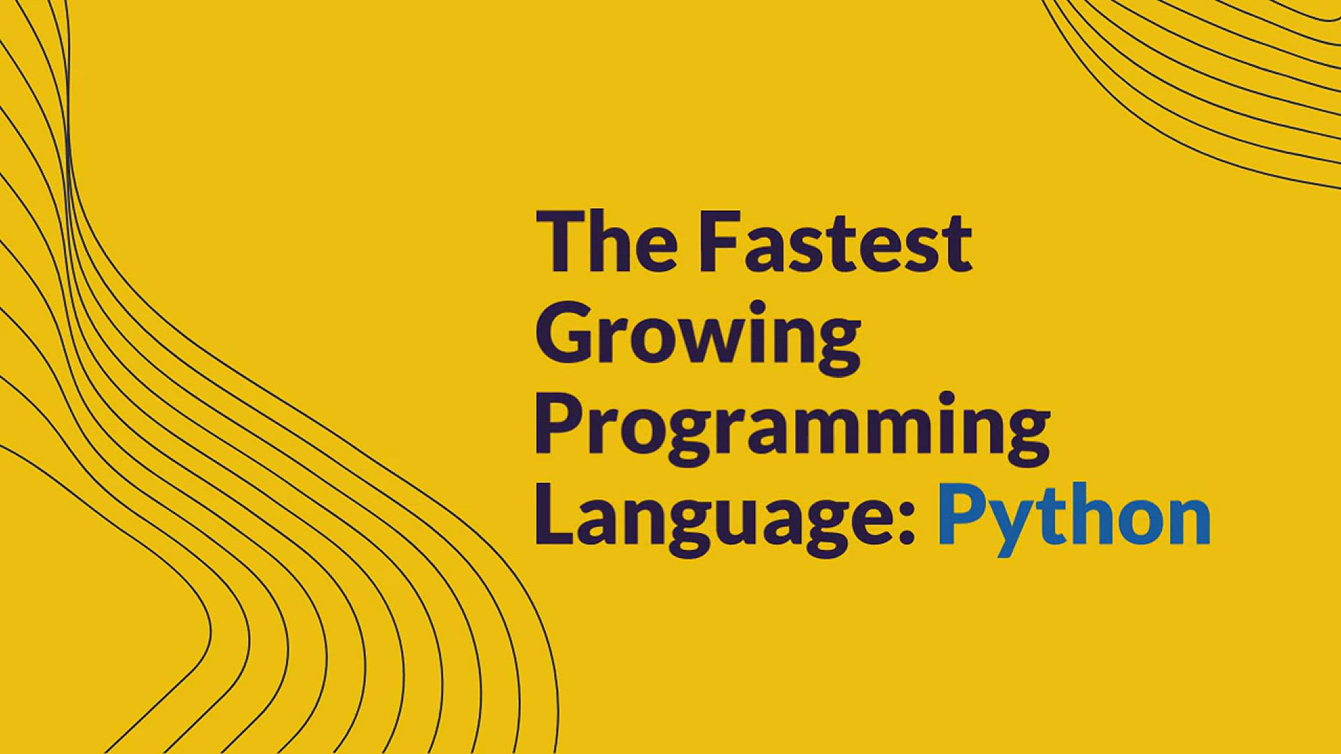 'Video thumbnail for Fastest Growing Programming Language'