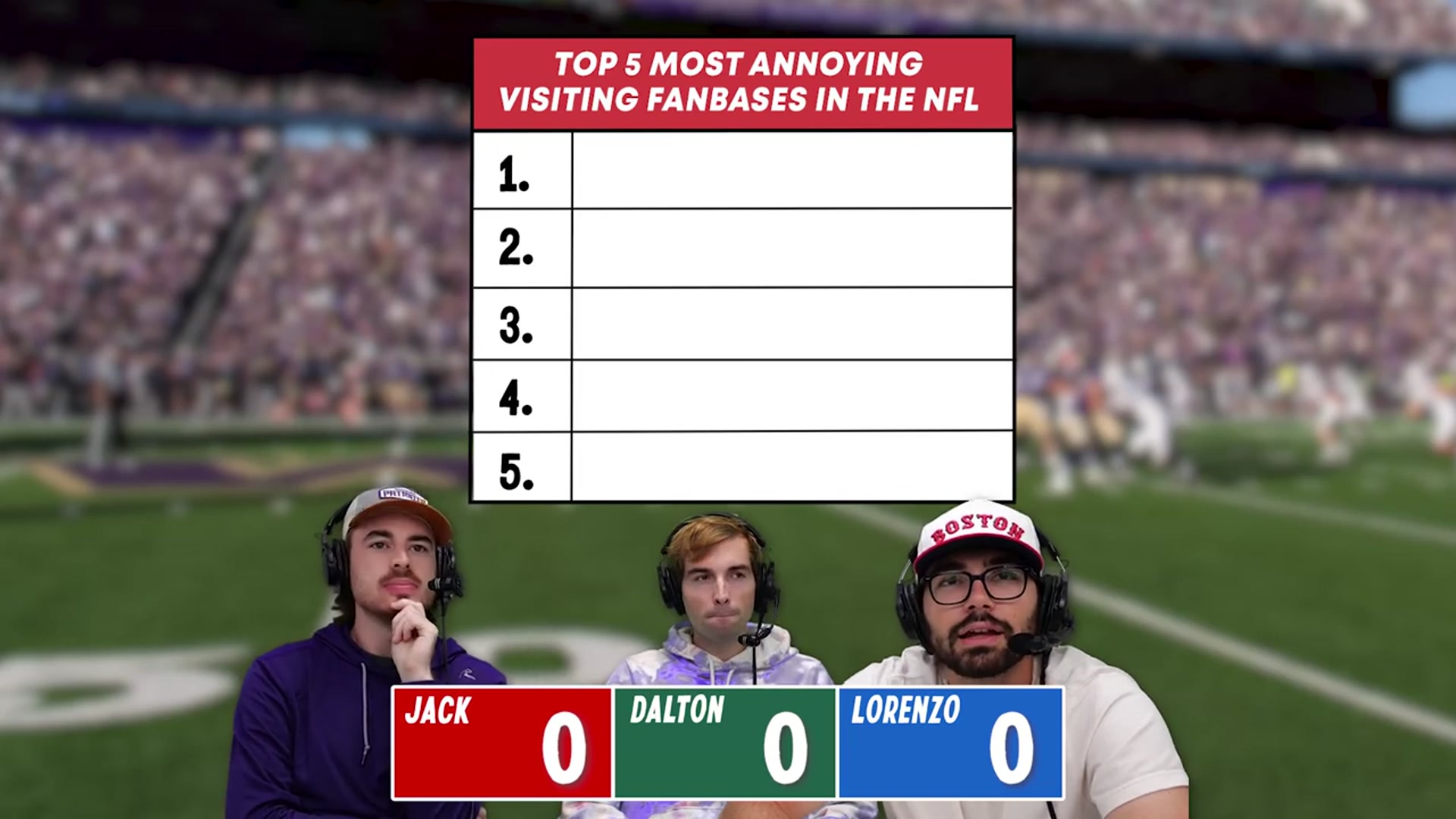 'Video thumbnail for Family Feud: NFL Edition (Poll Of Over 3,000 Football Fans)'