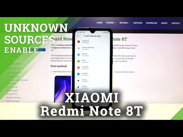 Video thumbnail for How to Allow Unknown Sources on XIAOMI Redmi Note 8T - Install Unknown Apps