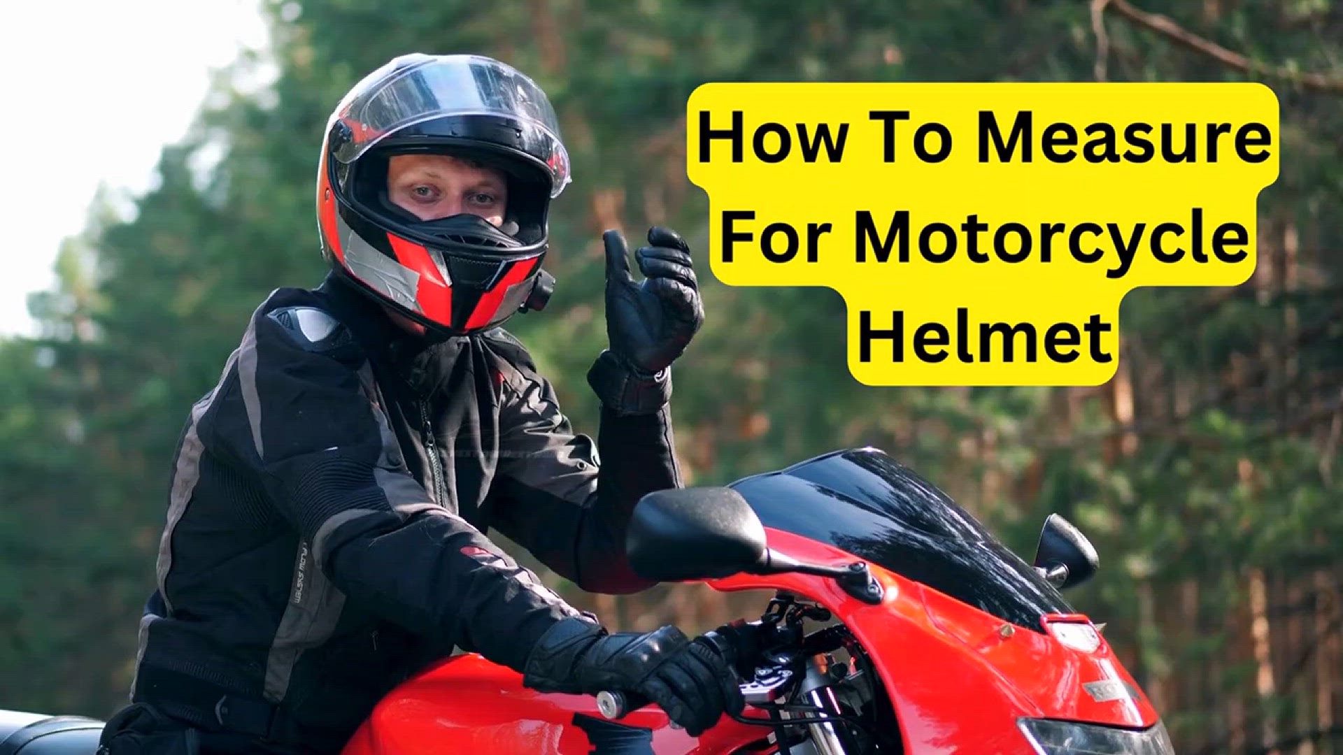 'Video thumbnail for How To Measure For Motorcycle Helmet'