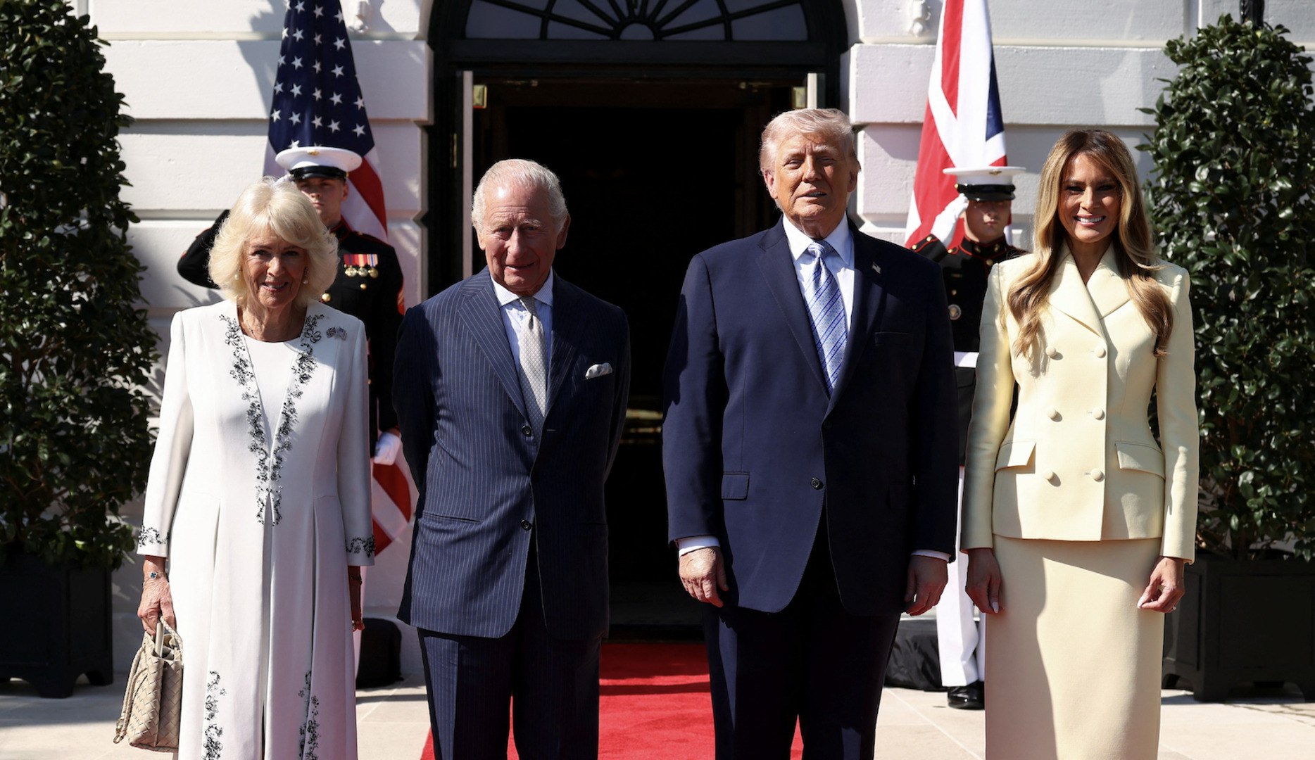Video thumbnail for King Charles III arrives at White House for four-day US visit