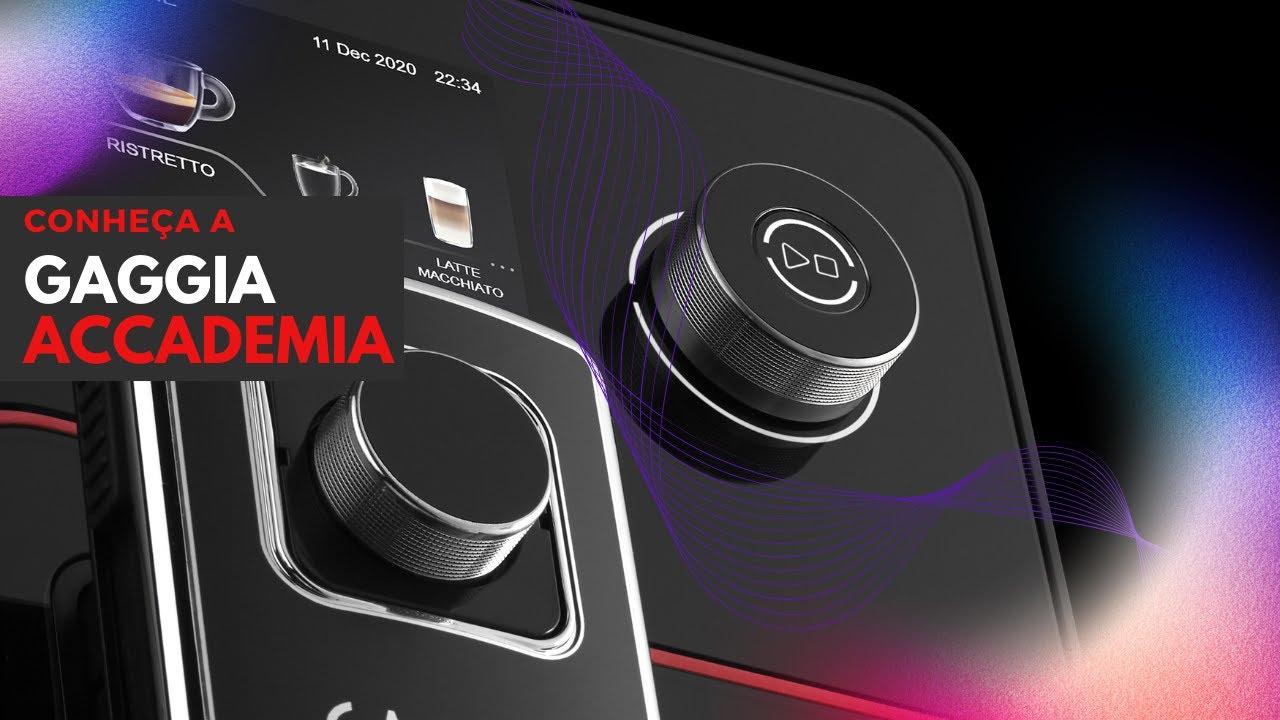 Video thumbnail for Gaggia Accademia: máquina de espresso doméstica super automática
