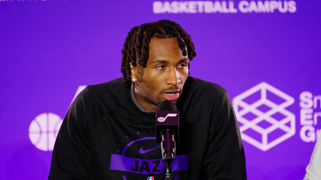 Video thumbnail for Kyle Filipowski Gets 1st Assist for Jazz's No. 2 Pick Darryn Peterson