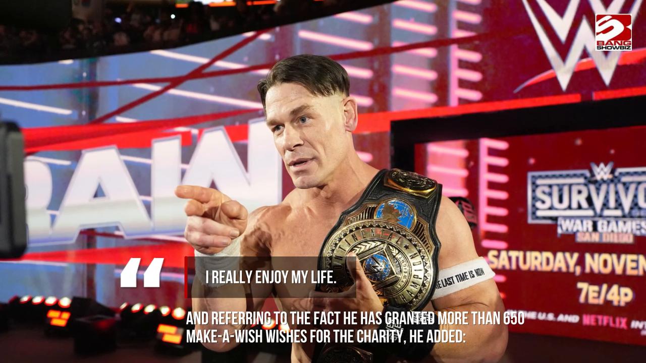 Video thumbnail for John Cena says parenthood would affect his charity work