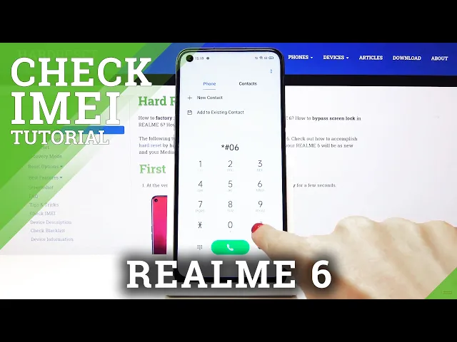 Video thumbnail for How to Check IMEI / SN in REALME 6 – IMEI Status and Serial Number