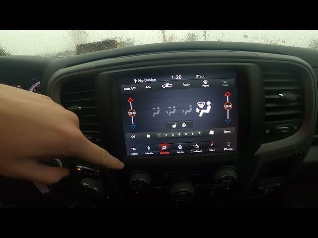 Video thumbnail for How to Enter and Manage Climate Control Menu in Dodge Ram 1500 II ( 2019 - now )