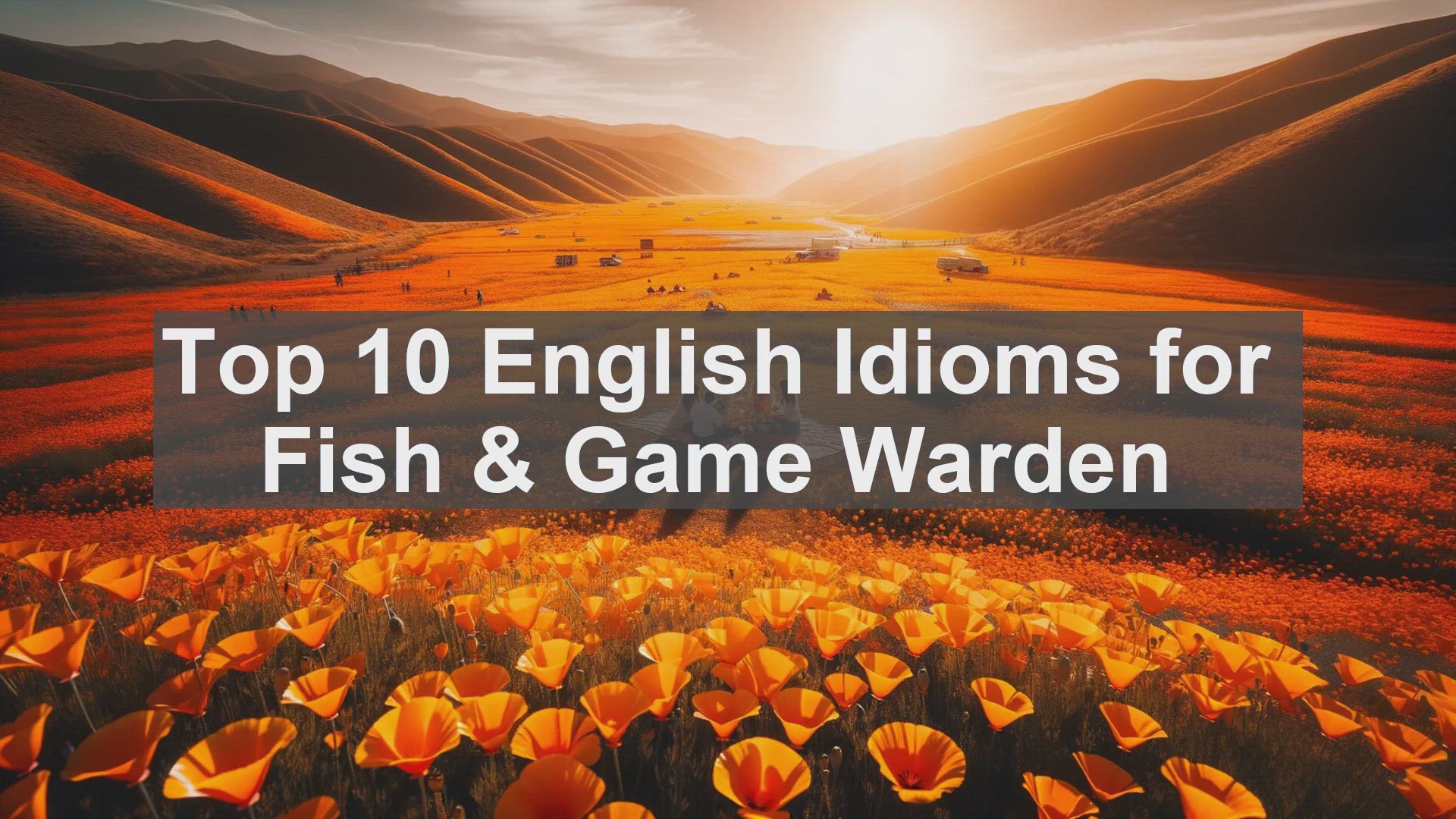 'Video thumbnail for Top 10 English Idioms for Fish  Game Warden'