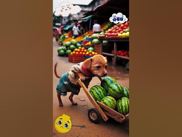 Video thumbnail for The poor puppy was made fun of by his friends because he did not have good clothes